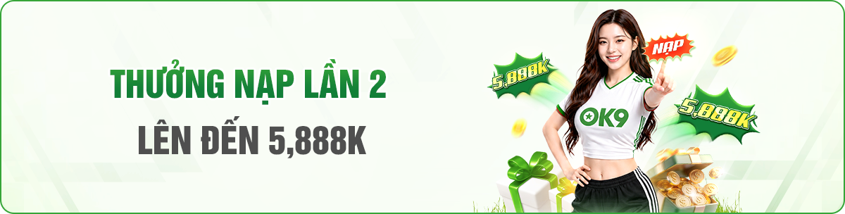khuyến mãi nạp lần 2 tại OK9